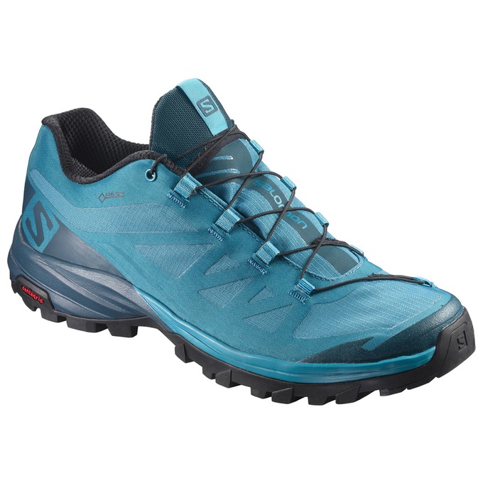 SALOMON UK OUTPATH GTX® W - Womens Hiking Shoes Blue/Navy,QNPT32085